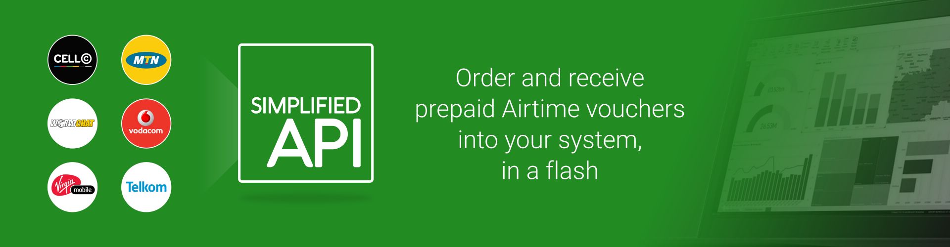 Easy to use Airtime API, sell MTN, vodacom and Telkom vouchers